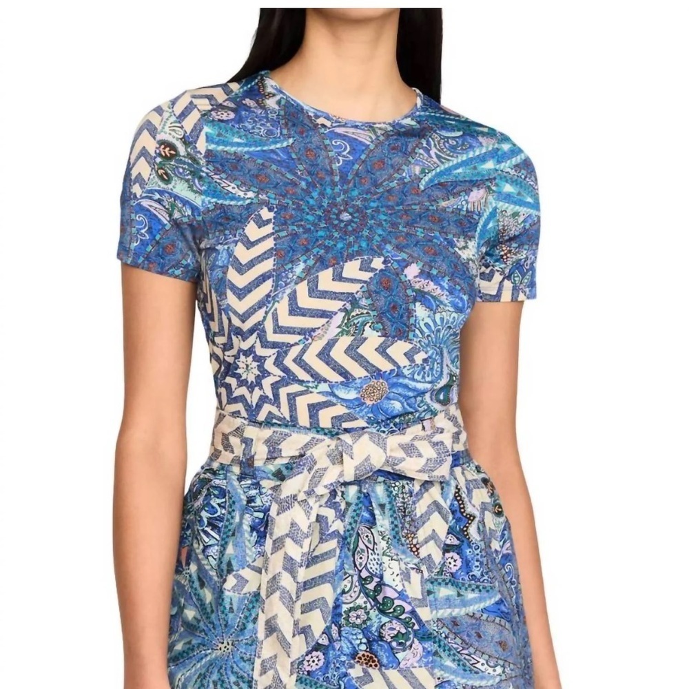 Marie Oliver Ryder Tee Top In Anise Breeze